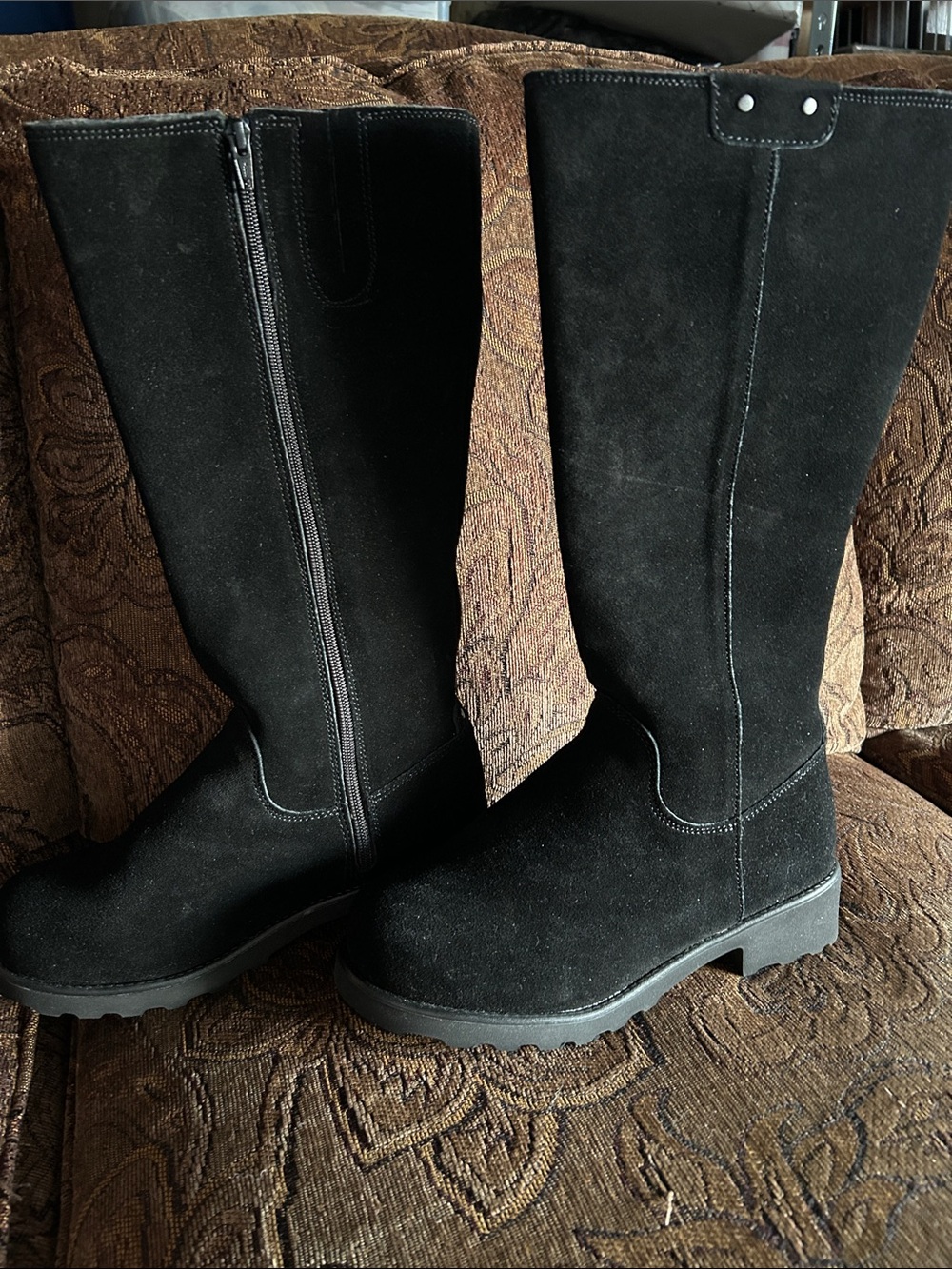 UGG Black Suede Over-the-Knee Women's Boots